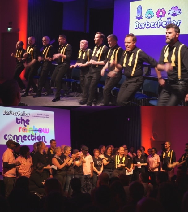 The Barberfellas present the Rainbow Connection at Amnesty International